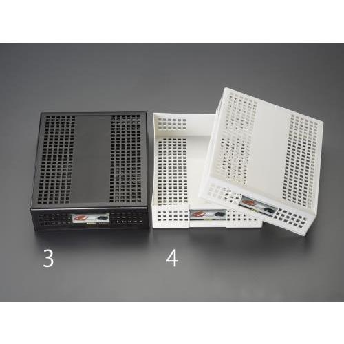 エスコ (ESCO)  EA954TG-4 255x340x68mm シストレー・蓋付(白) EA9...