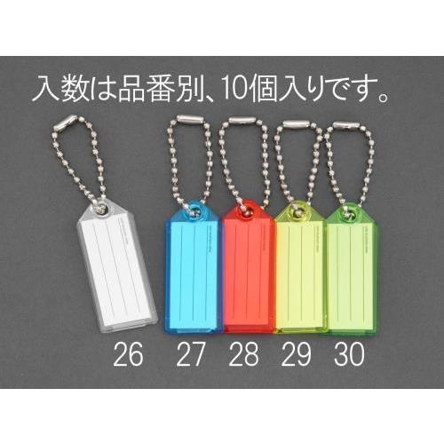 【SALE価格】エスコ (ESCO)  EA956VL-26 24x57mm ネームタグ(クリアー/...