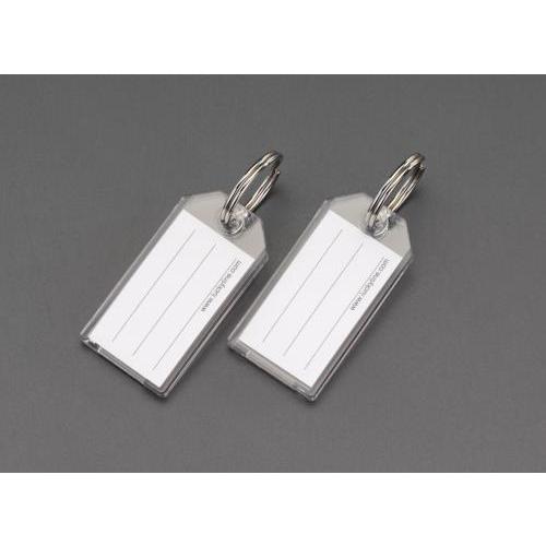 エスコ (ESCO)  EA956VL-40 30x57mm ネームタグ(クリアー/2個) EA95...