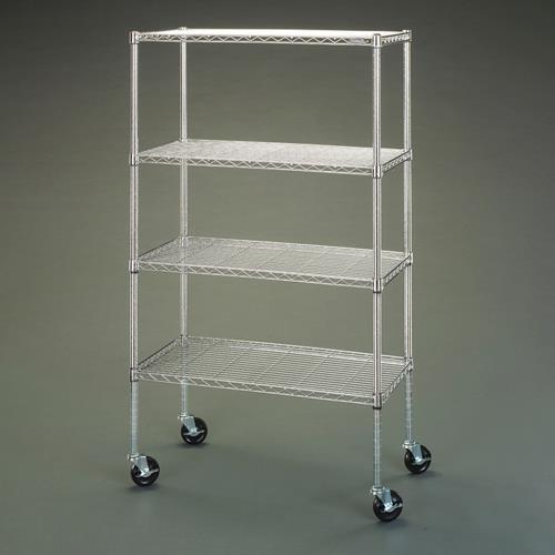 エスコ (ESCO)  EA976AZ-13 910x460x1610mm メタルラック(大口径ゴム...