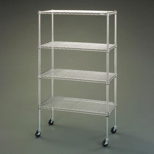 エスコ (ESCO)  EA976AZ-3 910x460x1585mm メタルラック(大口径キャス...