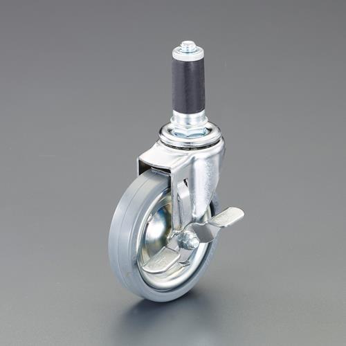 エスコ (ESCO)  EA976BY-534 100mm[28mmパイプ用]差込キャスター(自在・...