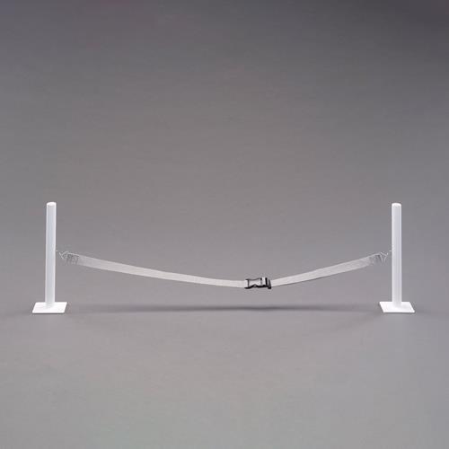 エスコ (ESCO)  EA979CV-4 1800mm 落下防止ガードセット(ポール2本/ベルト1...