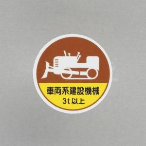 エスコ (ESCO)  φ35mm ヘルメットステッカー(車両系建設機械〜/2枚) EA983AN-64｜orangetool