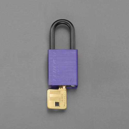 エスコ (ESCO)  EA983S-73 38mm 南京錠(アルミ製/紫) EA983S-73 (...