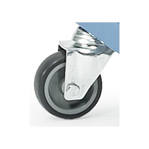 エスコ (ESCO)  75x25mm 自在キャスター(ソリッドゴム) EA986CW-102 (3...