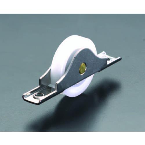 エスコ (ESCO)  EA986R-5 40mm 戸車(平型・ジュラコン(R)車輪・ステンレス製)...