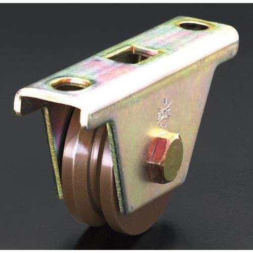 エスコ (ESCO)  EA986RB-1 50mm/ 200kg 戸車(重量用・V型・スティール製...