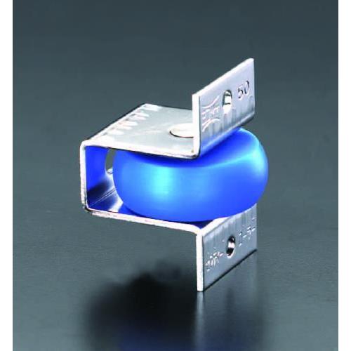 エスコ (ESCO)  EA986RC-5 50mm ガイドローラー(ナイロン車輪/ステンレス製) ...