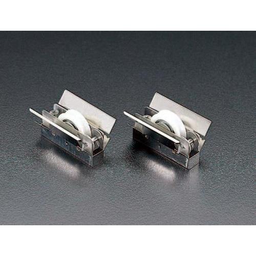 エスコ (ESCO)  EA986RJ-10 9.5-14mm 戸車(サッシ用・樹脂車・ステンレス枠...