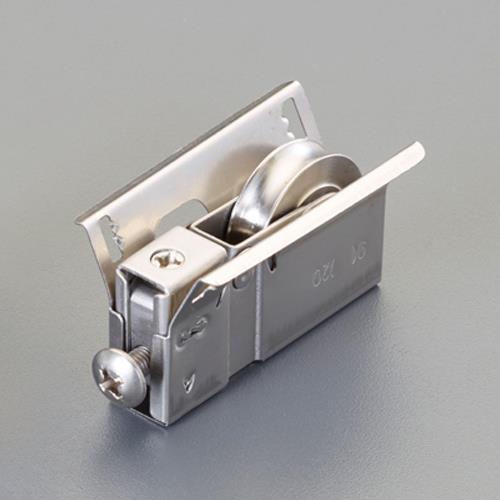 エスコ (ESCO)  EA986RJ-66 9- 14mm サッシ取替戸車(平行型/ステンレス車)...