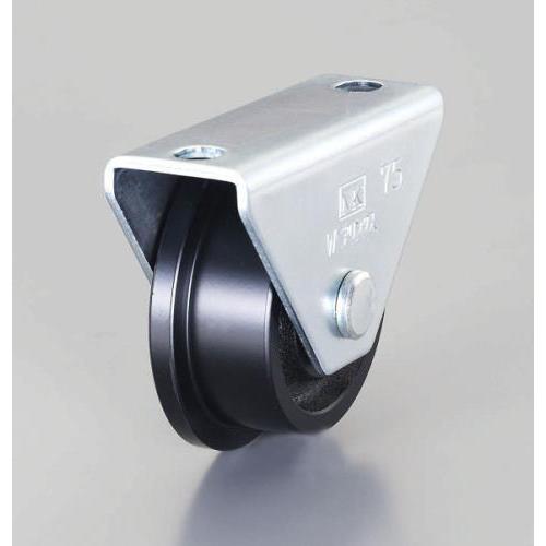 【SALE価格】エスコ (ESCO)  EA986VD-75 75mm/ 650kg 戸車(レール用...