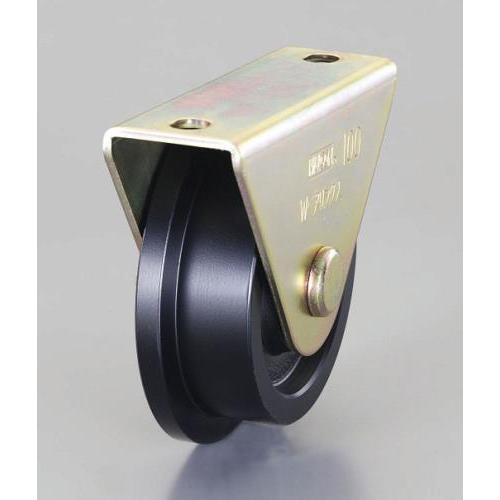 【SALE価格】エスコ (ESCO)  EA986VH-75 75mm/ 650kg 戸車(レール用...