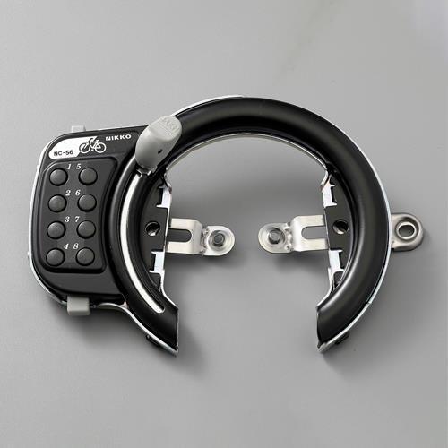 【SALE価格】エスコ (ESCO)  EA986YE-44 サークル錠(自転車用/ボタン式/ブラッ...