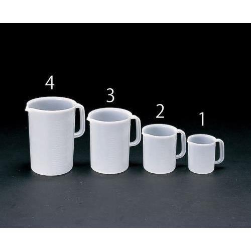 エスコ (ESCO)  EA991KC-2 1000ml 取手付ポリビーカー EA991KC-2 (...