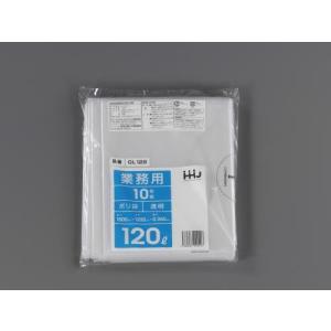【SALE価格】エスコ (ESCO)  EA995AD-121 1000x1200x0.06mm/120L ごみ袋 (透明/10枚) EA995AD-121｜orangetool