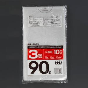 エスコ (ESCO)  EA995AD-143 900x1000mm/ 90L ポリ袋(半透明/10枚) EA995AD-143｜orangetool
