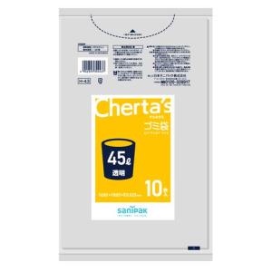 エスコ (ESCO)  650x800mm/45L ポリ袋(透明/薄口/10枚) EA995AD-333｜orangetool