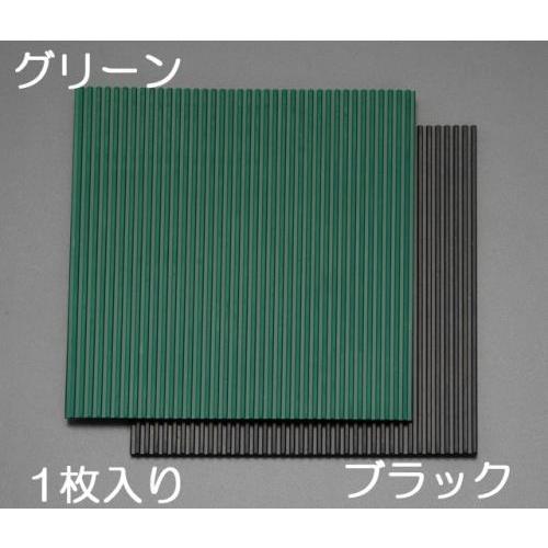 エスコ (ESCO)  EA997XC-101 100x100x3.0mm ゴム板(筋入/緑) EA...