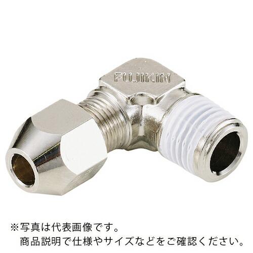 フジキン 黄銅製リングジョイント エルボハーフユニオンRL-12MM-RC1/4 ( RL-12B-...