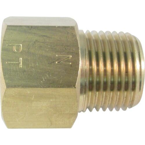 ASOH 黄銅製 変換内外ソケット 外NPT1/8×内PT1/8 ( NF-3111R )