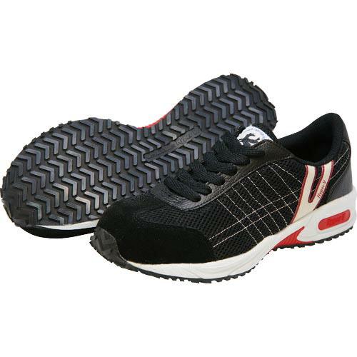 日進　耐滑樹脂先芯入りスニーカー　２５．５ｃｍ V2000BK-25.5 ( V2000BK25.5...