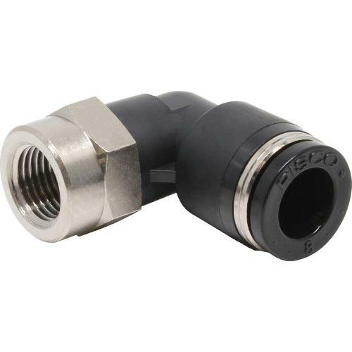 PISCO チューブフィッティング メスエルボチューブ8ネジR1/8 ( PLF8-01 )