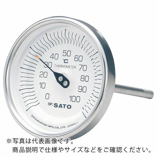 佐藤 バイメタル温度計BM-T型 測定温度範囲-30~50℃ 感温部長さ150mm ( BMT90S...