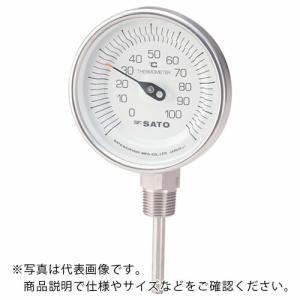 佐藤 バイメタル温度計BMーS型 ( BMS90S4 ) (株)佐藤計量器製作所｜orangetool