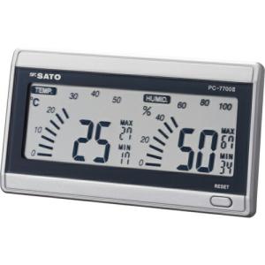 【SALE価格】佐藤 デジタル温湿度計 ルームナビ (1069-00) ( PC-7700-2 ) (株)佐藤計量器製作所｜orangetool
