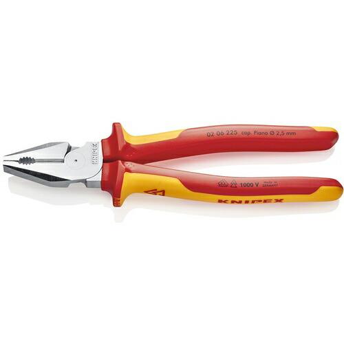 KNIPEX 1000V絶縁強力型ペンチ 225mm ( 0206-225 )