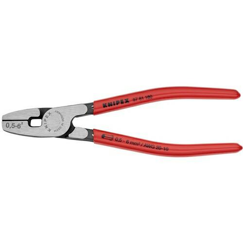 KNIPEX  エンドスリーブ用圧着ペンチ 全長180mm ( 9781-180 ) KNIPEX社