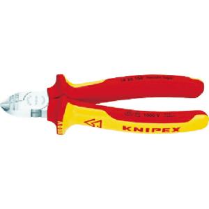 KNIPEX 絶縁穴付きニッパー 1000V 160mm ( 1426-160 )｜orangetool