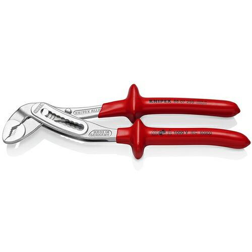 KNIPEX 1000V絶縁ウォーターポンププライヤー アリゲーター 250mm ( 8807-25...