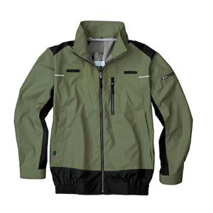 空調服　空調服R　遮熱長袖ブルゾン(フルハーネス対応)（ウェアのみ） ( KU92110/カーキグリーン/3Ｌ )｜orangetool