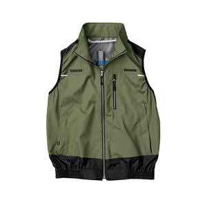空調服　空調服R　遮熱ベスト(フルハーネス対応)（ウェアのみ） ( KU92120/カーキグリーン/5Ｌ )｜orangetool