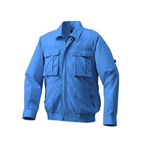 空調服　空調服R　制電長袖ブルゾン(フルハーネス対応)（ウェア、休止フック2個付） ( KU92100/ライトブルー/3Ｌ )｜orangetool