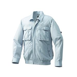 空調服　空調服R　制電長袖ブルゾン(フルハーネス対応)（ウェア、休止フック2個付） ( KU92100/シルバー/Ｌ )｜orangetool