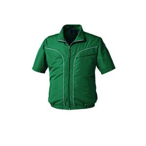 空調服　空調服R　半袖ブルゾン(ウェアのみ) ( KU92220/ダークグリーン/4L )｜orangetool