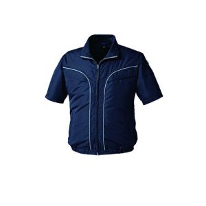 空調服　空調服R　半袖ブルゾン(ウェアのみ) ( KU92220/ネイビー/5L )｜orangetool
