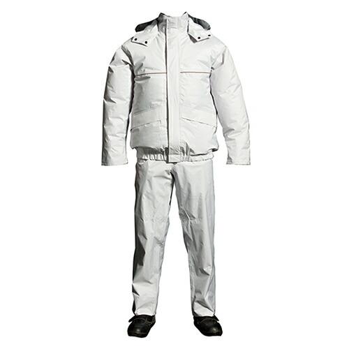 空調服　空調服R　レイン上下セット（ウェアのみ） ( ND9097/シルバー/5L )