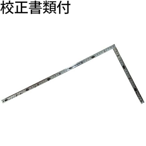シンワ測定　曲尺角厚　ステン　５０cm　裏面角目　ＪＩＳ　校正証明書+トレサビリティ体系図　【110...