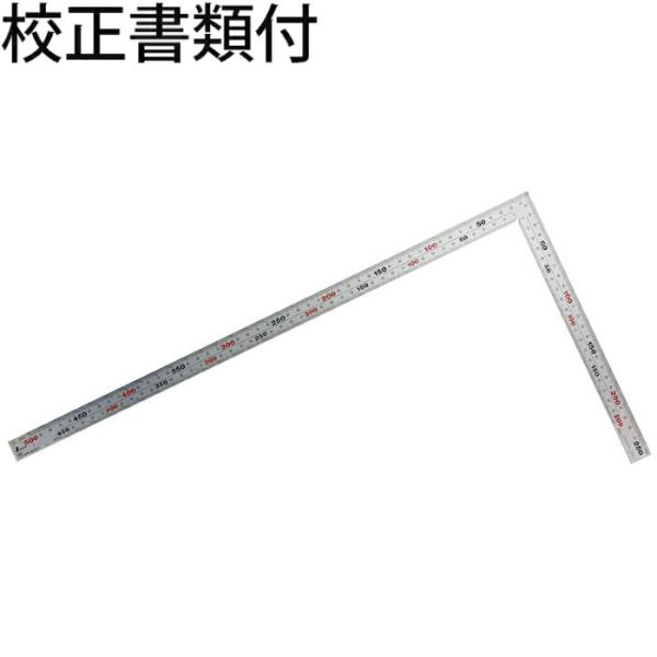 シンワ測定　曲尺厚手広巾　シルバー　５０cm　表裏同目　８段目盛　ＪＩＳ　校正証明書+トレサビリティ...