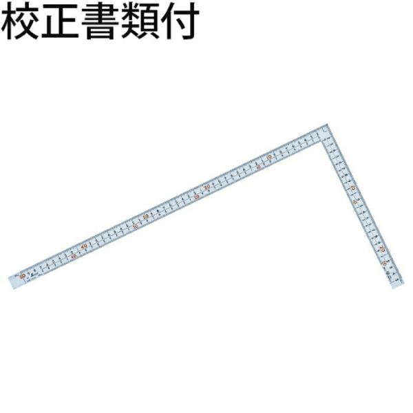シンワ測定　曲尺広ピタ　シルバー　５０cm　表裏同目　８段目盛　ＪＩＳ　校正証明書+トレサビリティ体...