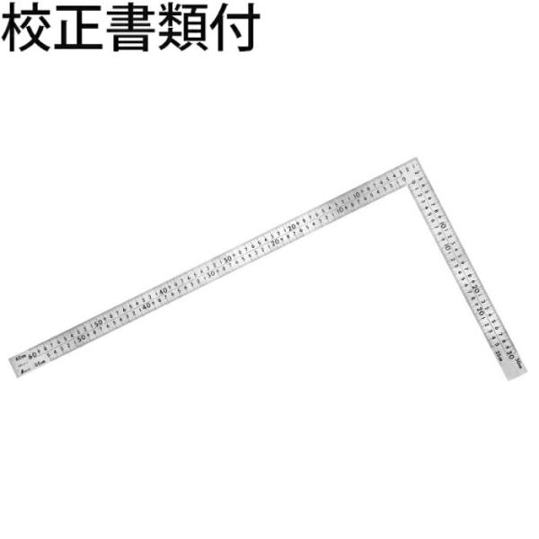 シンワ測定　曲尺中金普及型　ステン　６０×３０cm　表裏同目　８段目盛　校正証明書+トレサビリティ体...