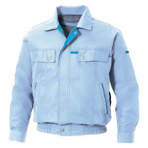 サンエス 空調風神服R 長袖ワークブルゾン  ( KF90450+13サックス+L )｜orangetool