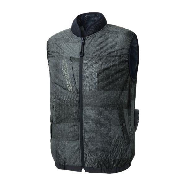 サンエス 空調風神服R ベスト  ( KF92442+9ブラックデニム+S )