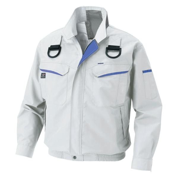 サンエス　空調風神服Rフルハーネス用長袖ブルゾン+デバイスセット　 ( KF90470G+6シルバー...