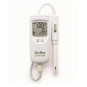 ハンナ HANNA Gro Line ポータブルpH/EC/TDS/℃計 ( HI 9814D )｜orangetool