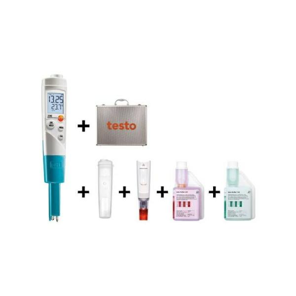 テストー　液体用PH計セット　testo 206-1セット ( 206-1S )
